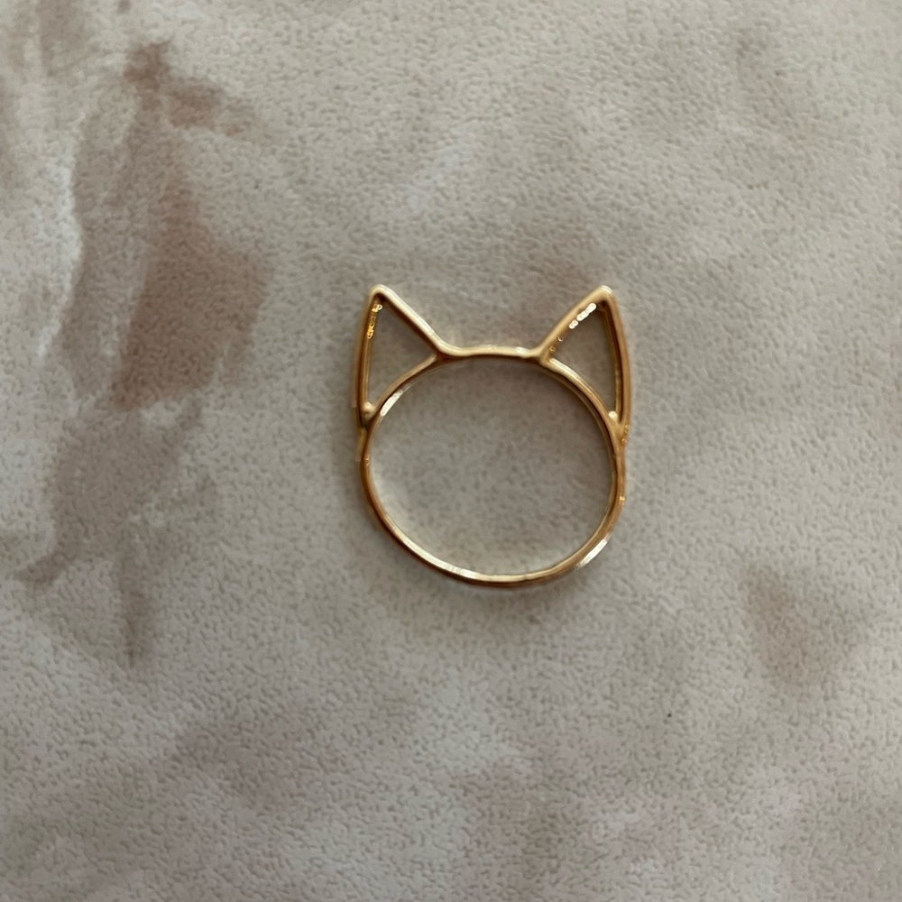 Gold CatBird Lovecats stackable Ring
